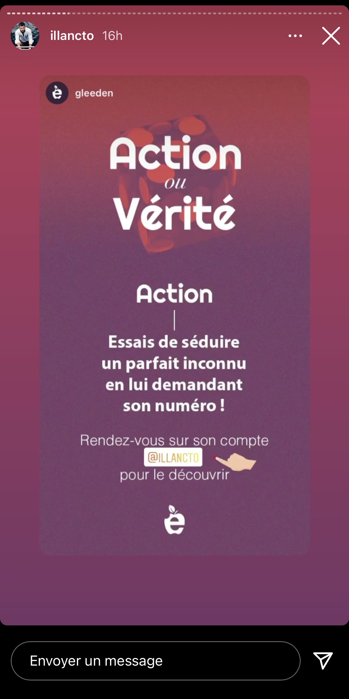  Illan joue à action ou vérité sur les réseaux sociaux @ Instagram