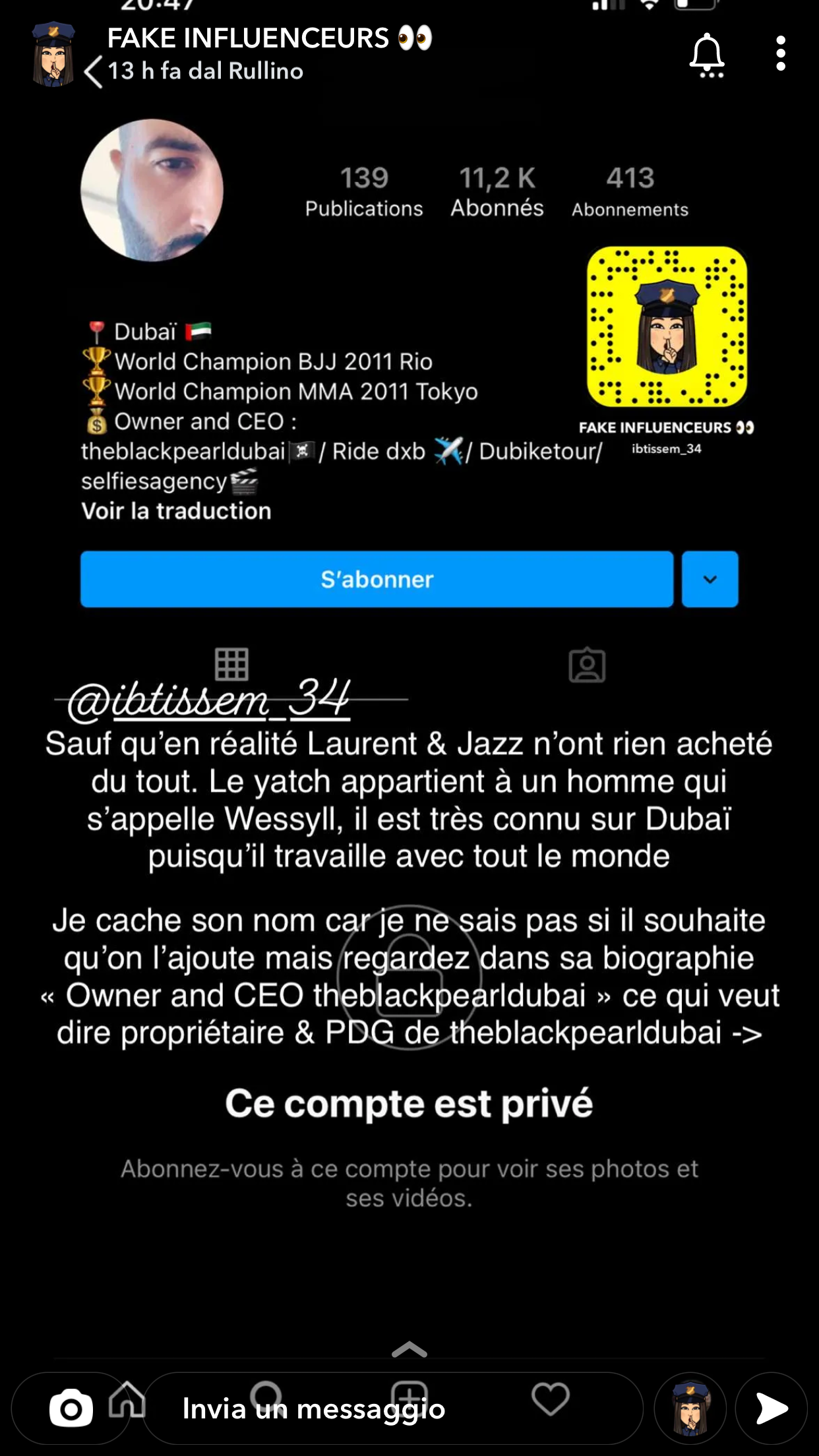  Capture d'écran @ Snapchat