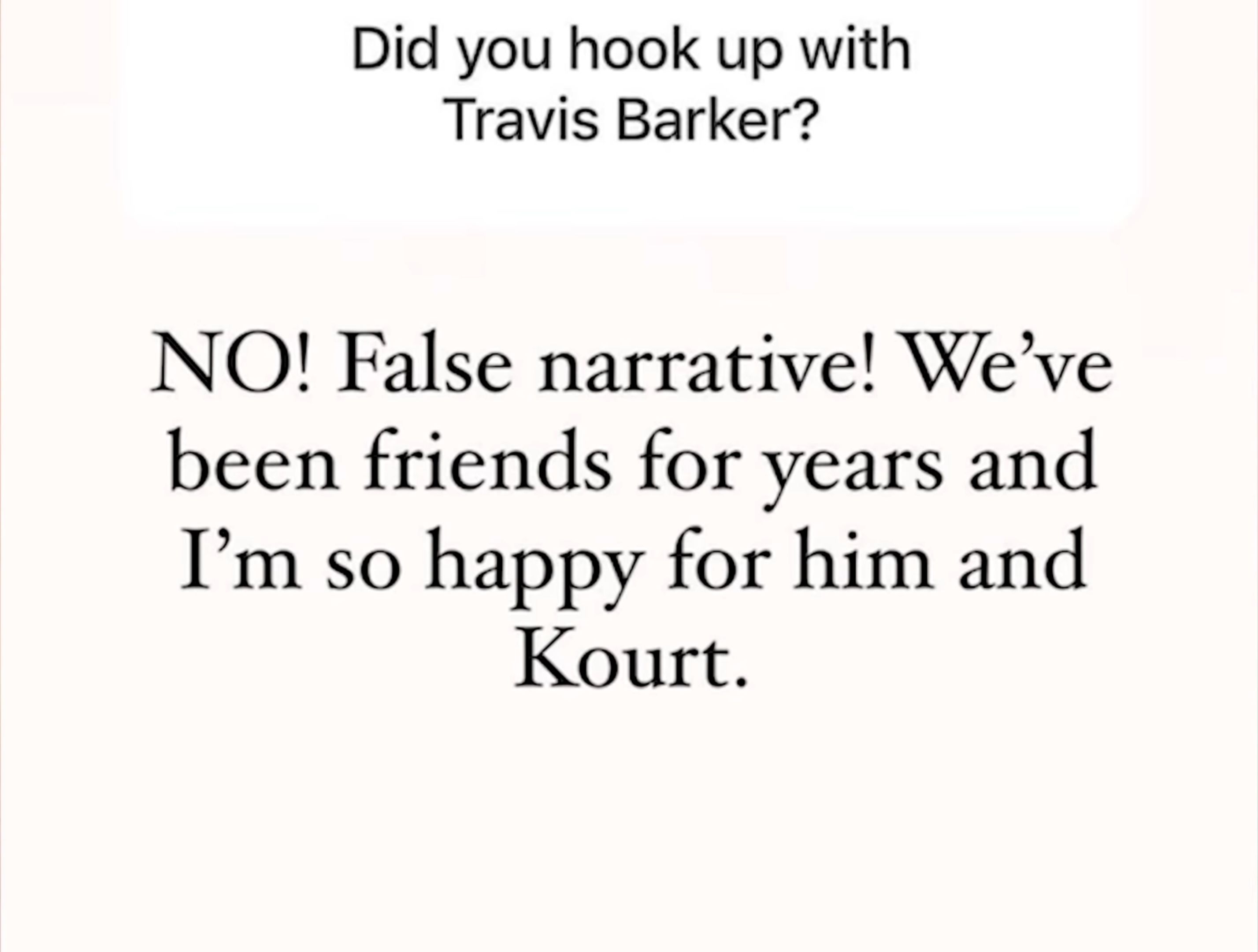 Kim Kardashian : A-t-elle couché avec Travis Barker, le compagnon de Kourtney ? Elle répond !