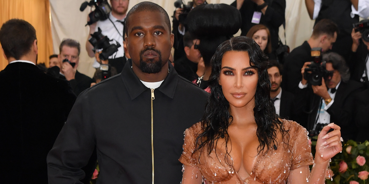  Kanye West et Kim Kardashian @ AFP