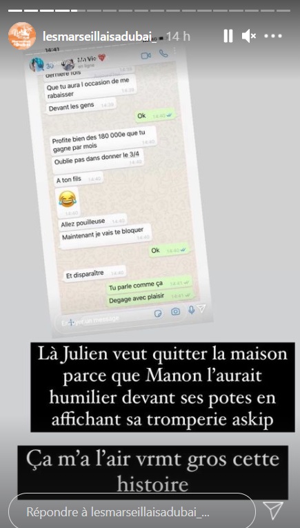  Julien Tanti face aux rumeurs @Instagram
