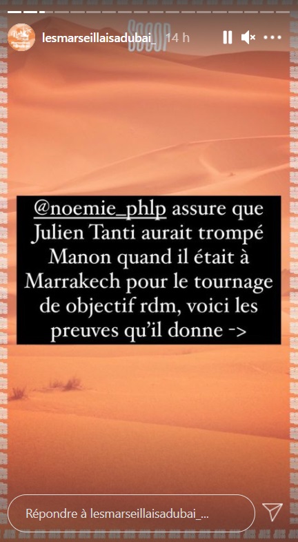  Julien Tanti face aux rumeurs @Instagram