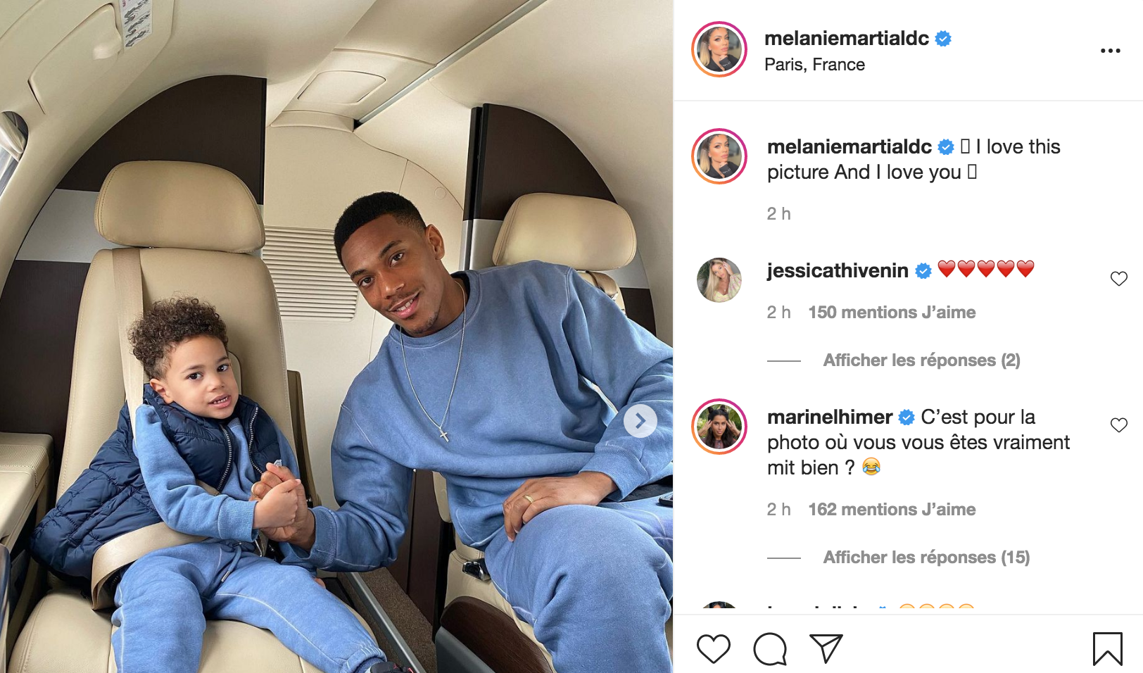  Marine El Himer se moque ouvertement de sa sœur Océane en commentaires @ Instagram