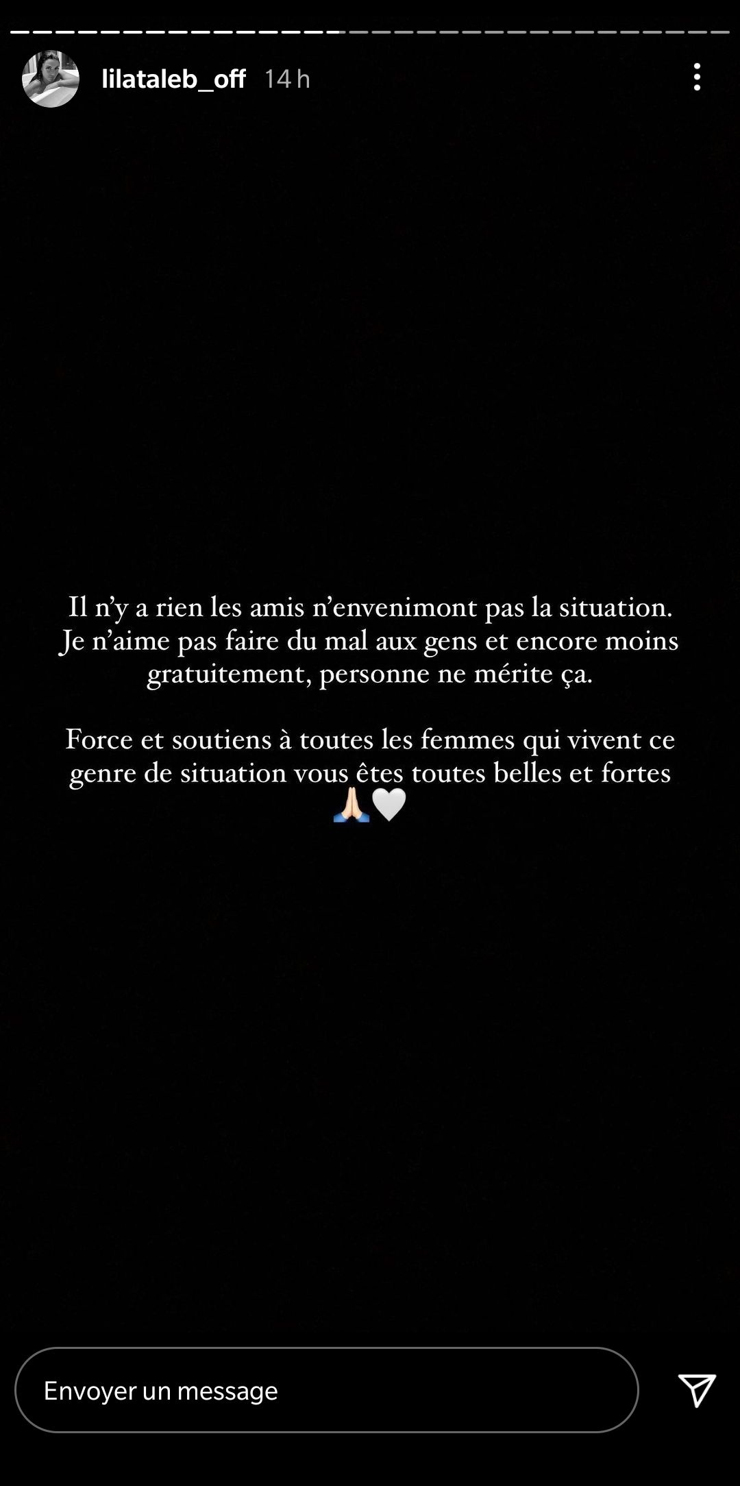 Lila Taleb répond aux rumeurs sur sa relation avec Ahmed Thaï @Instagram Lila Taleb répond aux rumeurs sur sa relation avec Ahmed Thaï @Instagram