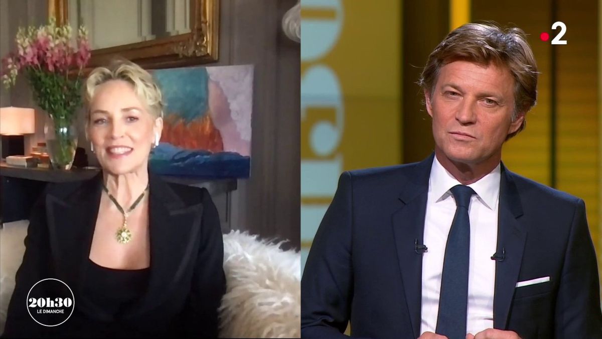  Sharon Stone invitée dans l'émission 20h30 @France2