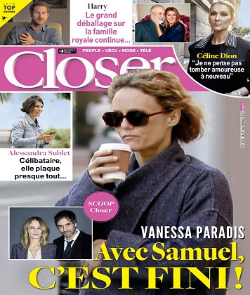  Vanessa Paradis en Une de @Closer