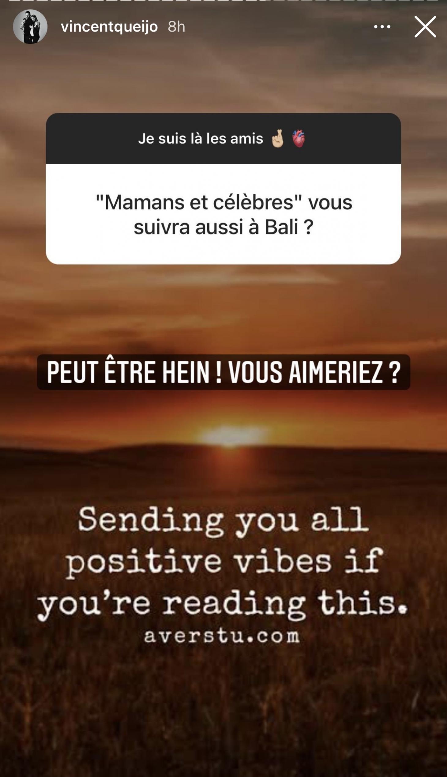  Vincent Queijo se confie sur Mamans et Célèbres @ Instagram