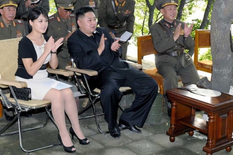  Ri Sol-ju et Kim Jong-un @ EPA