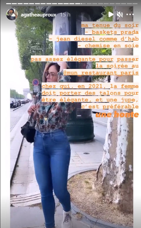 Agathe Auproux refusée d'un restaurant car "pas assez élégante" : Découvrez sa tenue !