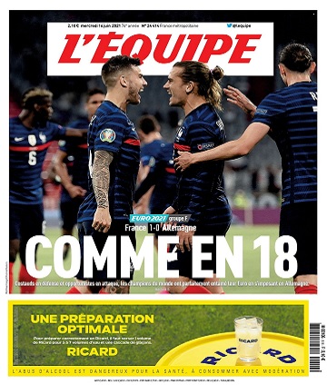 Euro 2020 : La Une du journal L'Equipe choque les internautes. L'ambassadeur allemand réagit