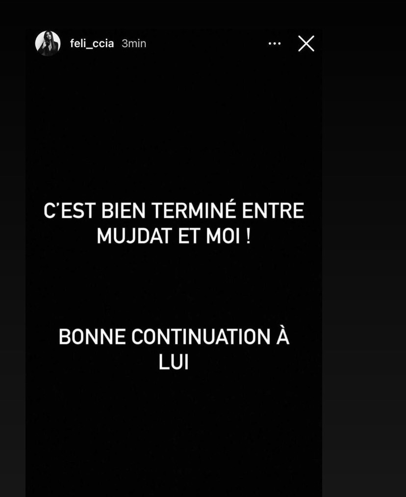  Feliccia séparée de Mujdat @Instagram