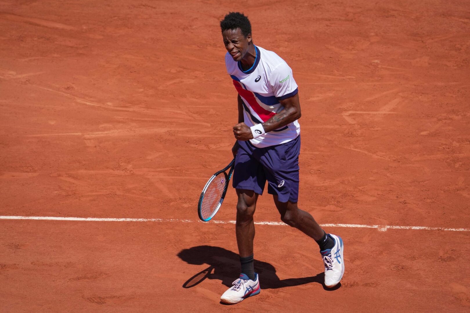  Gael Monfils à Roland-Garros (Photo by Pierre Costabadie/Icon Sport)