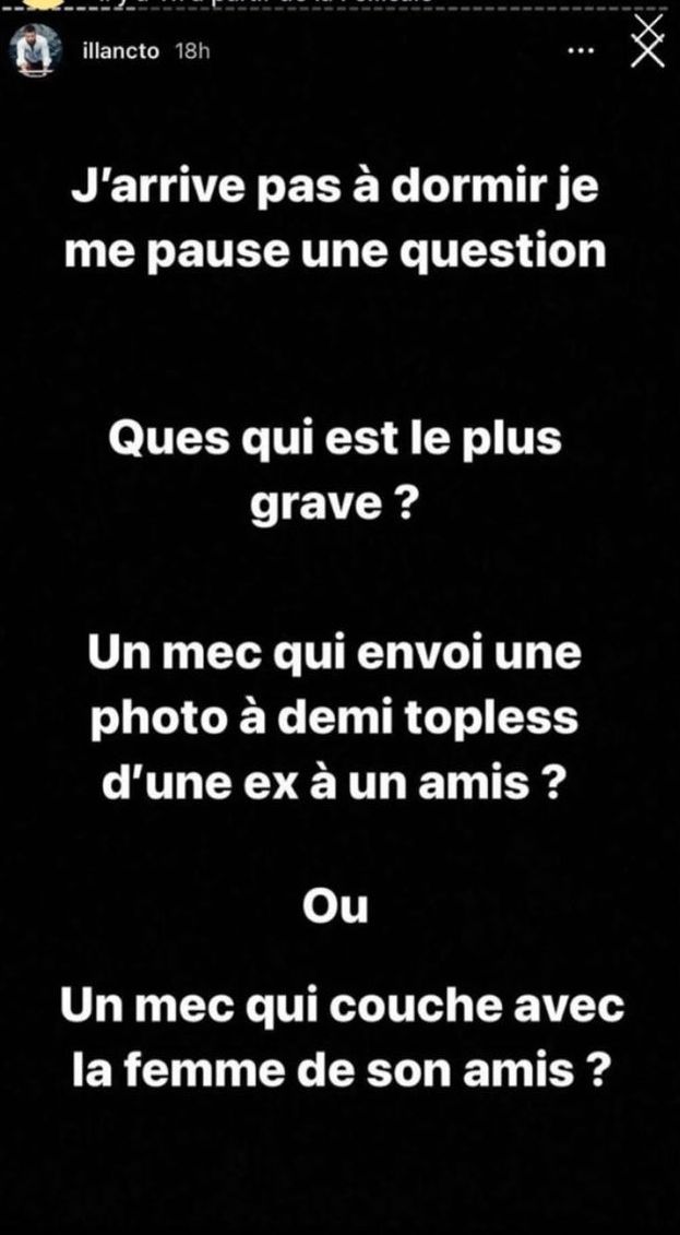  L'étrange story d'Illan @Instagram