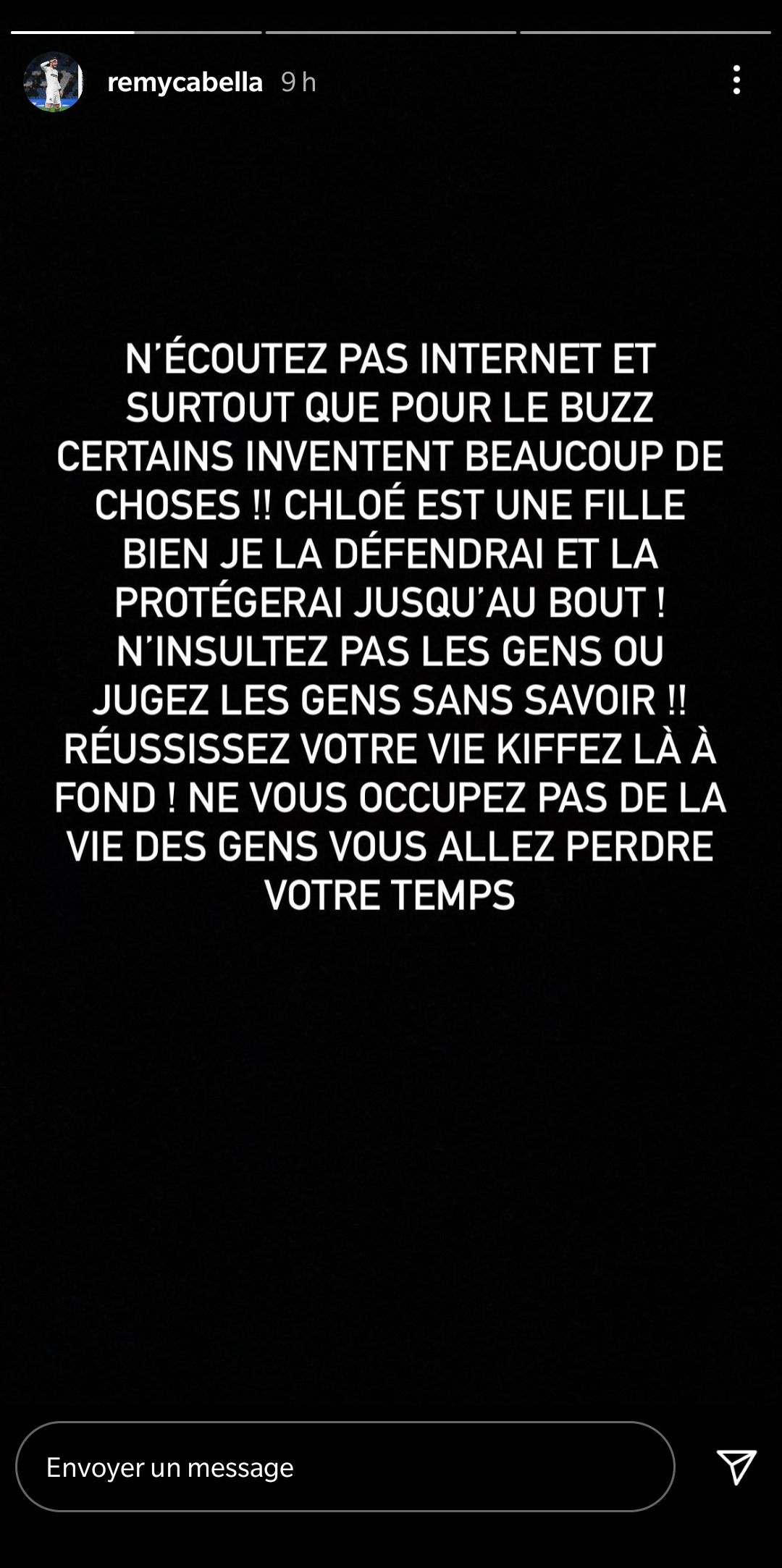  L'étrange story d'Illan @Instagram