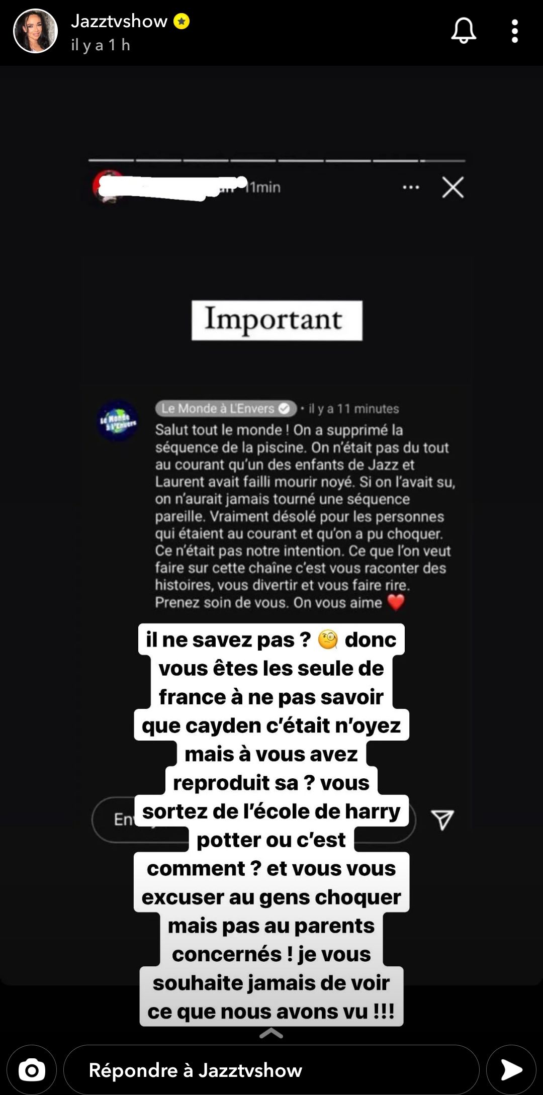  Jazz ne croit pas à l'explication du Monde à L'Envers @Snapchat