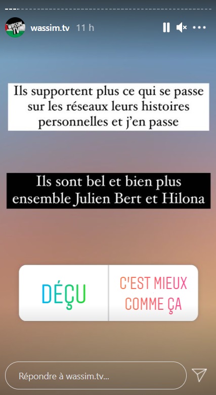 ORDM : Julien Bert et Hilona Gos à nouveau séparés ?