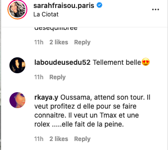  Sarah Fraisou trop retouchée ? @Instagram