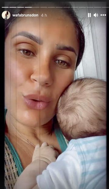  Wafa rassure ses fans au sujet de l'état de santé de son bébé @Instagram