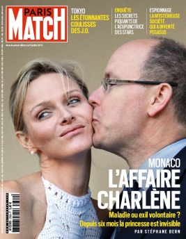  Charlène de Monaco et le prince Albert II @ paris Match