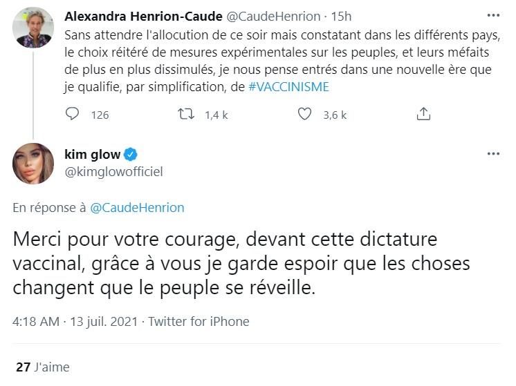 Covid-19 : Kim Glow sur le point de se faire vacciner ? Sa réponse est sans appel !