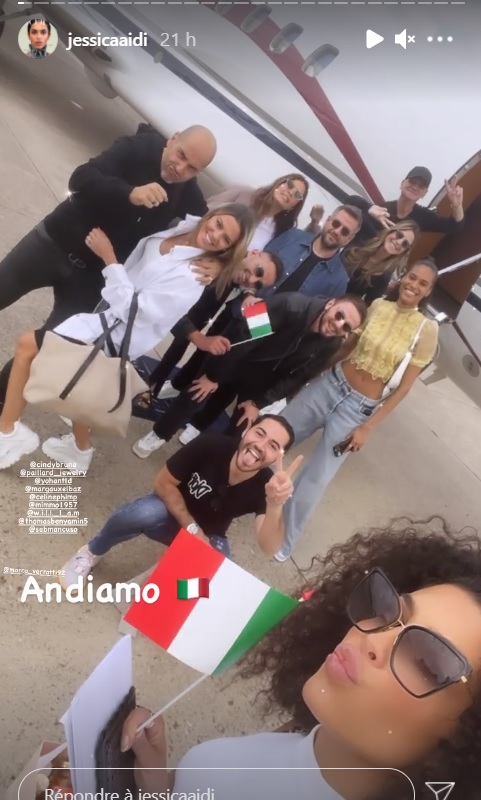  Jessica Aidi soutient l'Italie @Instagram