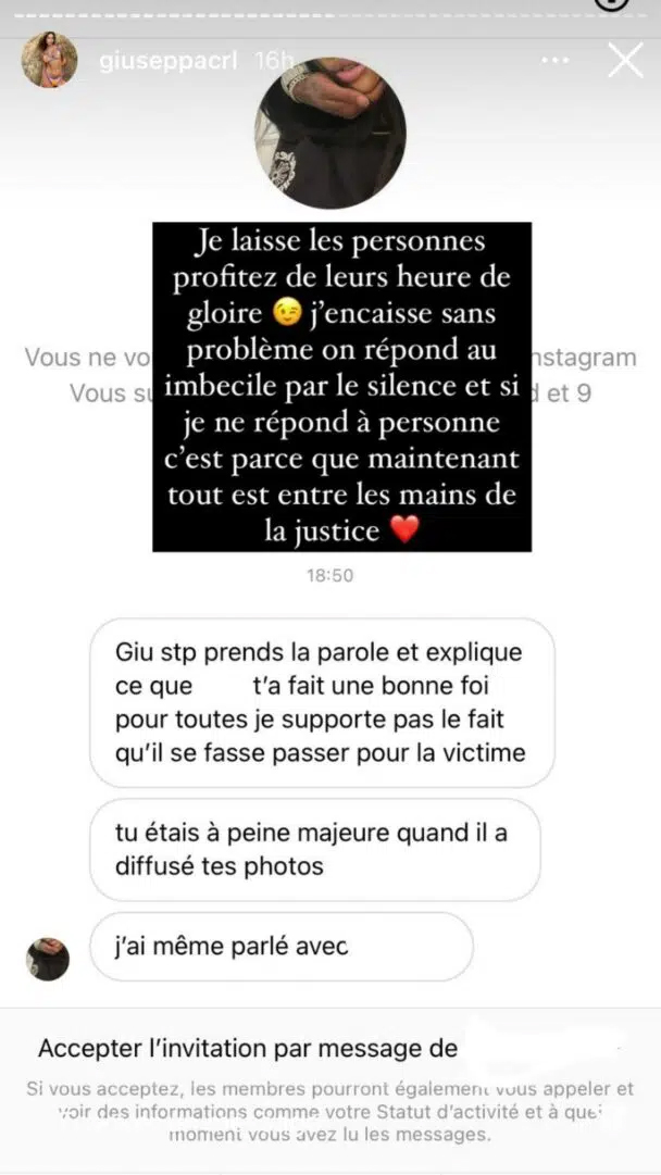  Giuseppa sort enfin du silence concernant l'affaire des nudes @ Instagram