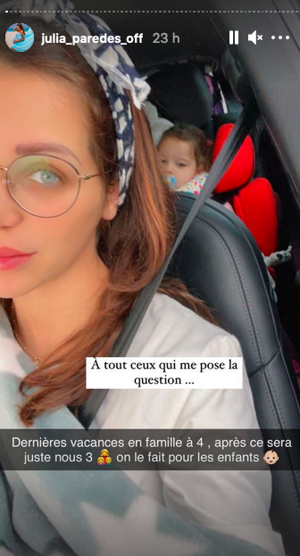 Julia Paredes s'explique sur sa relation avec Maxime Parisi @Instagram