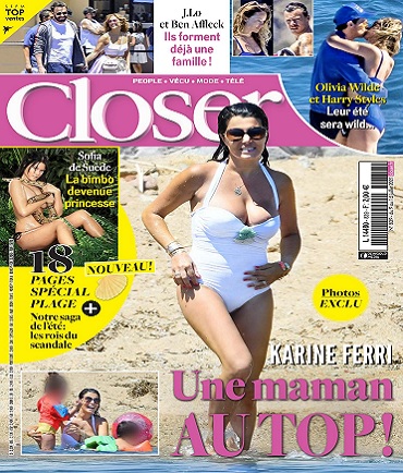  Karine Ferri en Une de @Closer