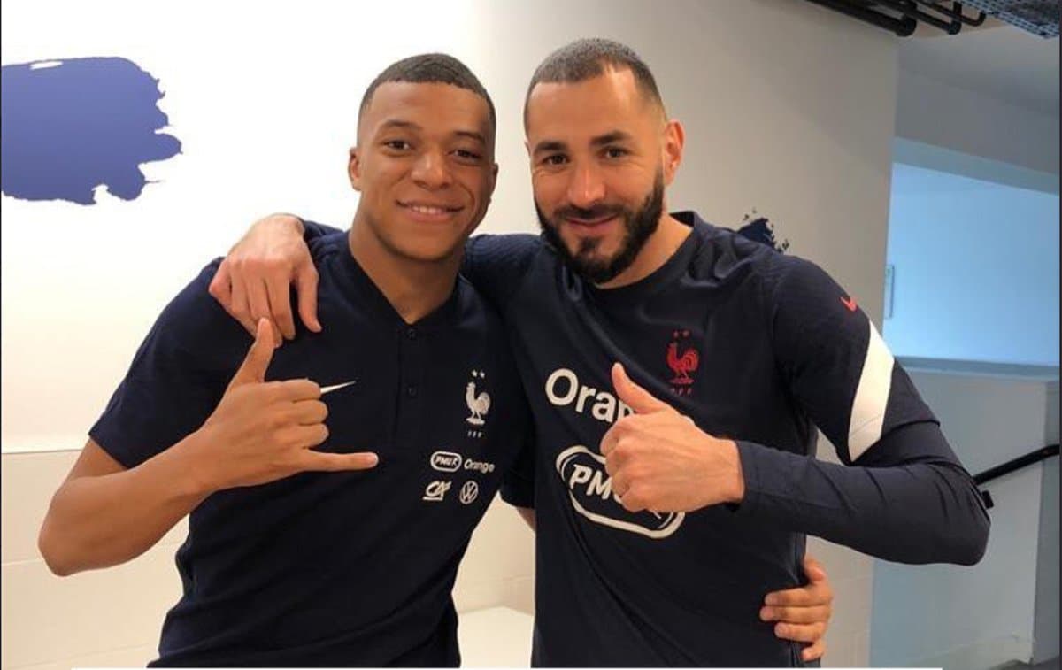  Kylian Mbappé et Karim Benzema @DR