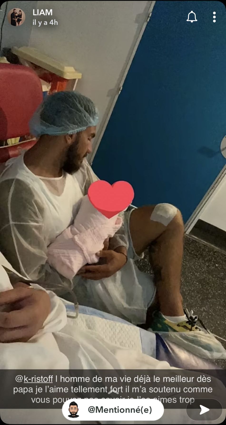  Liam Di Benedetto annonce la naissance de sa deuxième fille @Snapchat