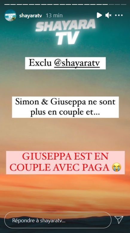  Giuseppa en couple avec Paga @Instagram