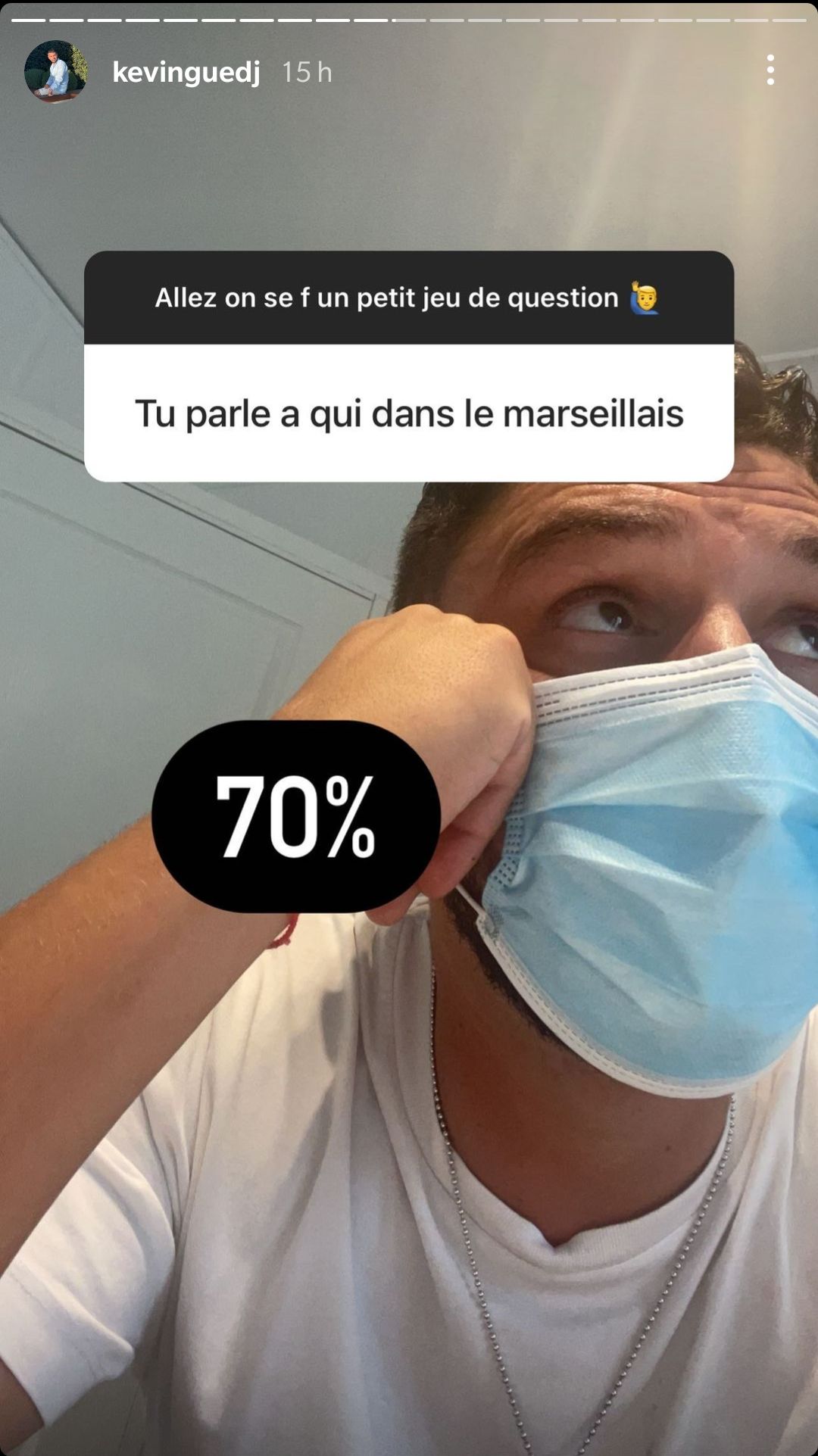  Kevin Guedj parle encore à plusieurs Marseillais @Instagram