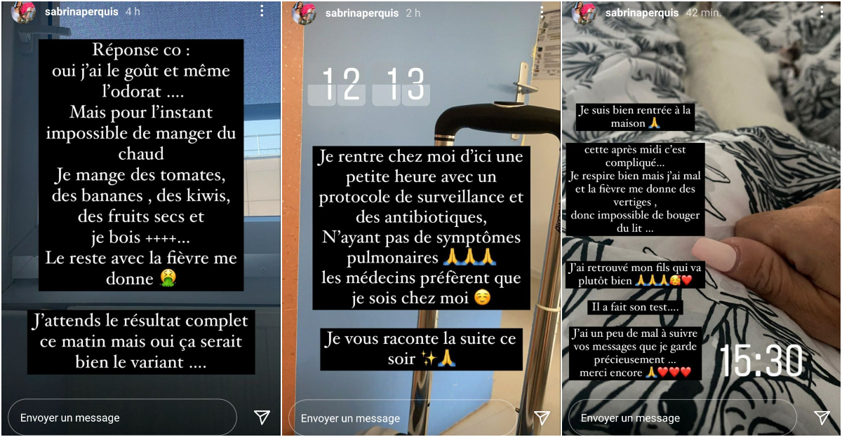  Sabrina Perquis dévoile que son opération a dû être reportée @Instagram