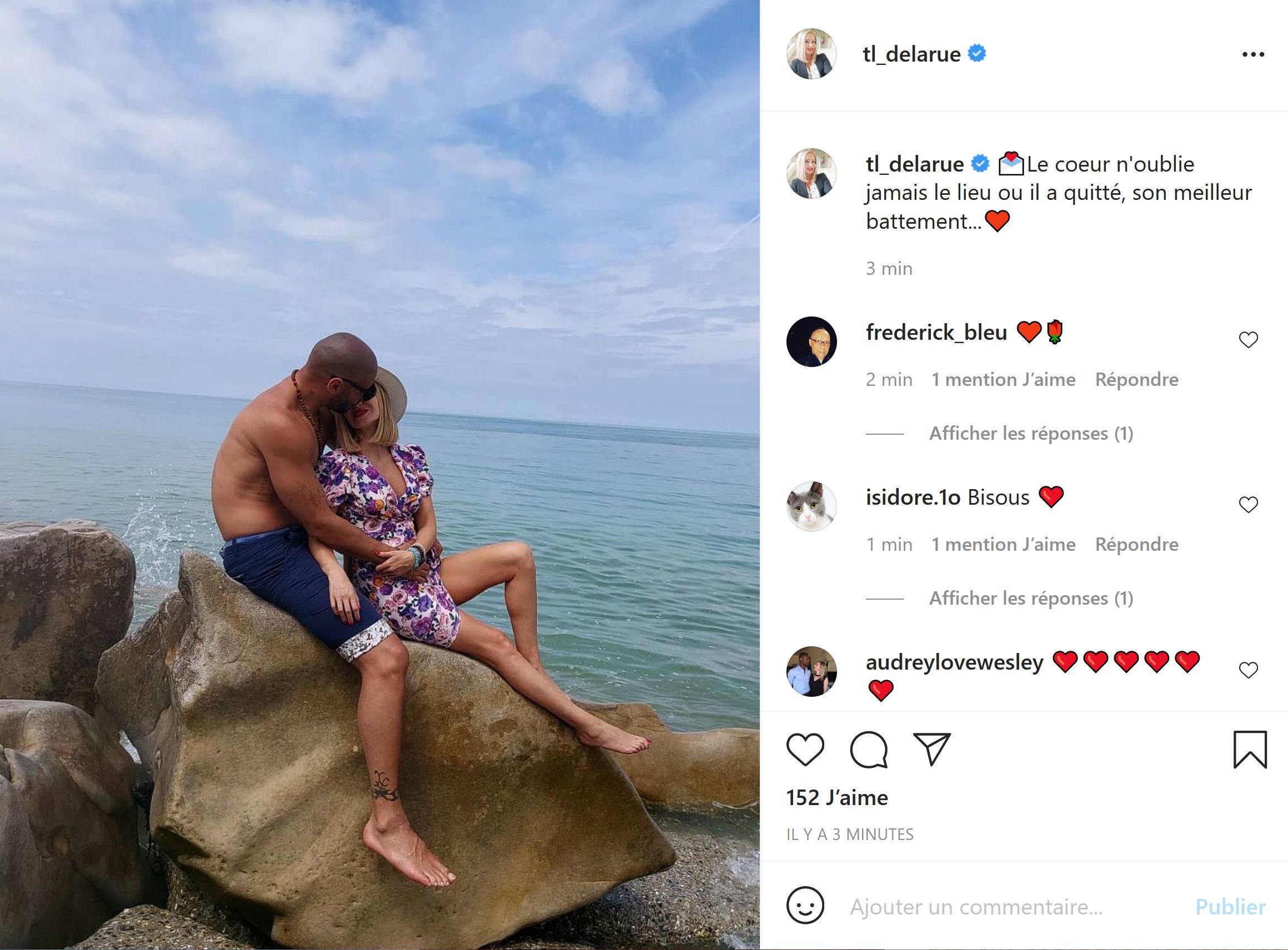  Xavier très proche de Tatiana @Instagram