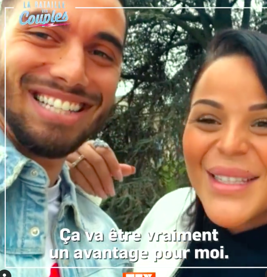  Sarah Fraisou et Ahmed Harroun dans La Bataille des Couples3 @Instagram