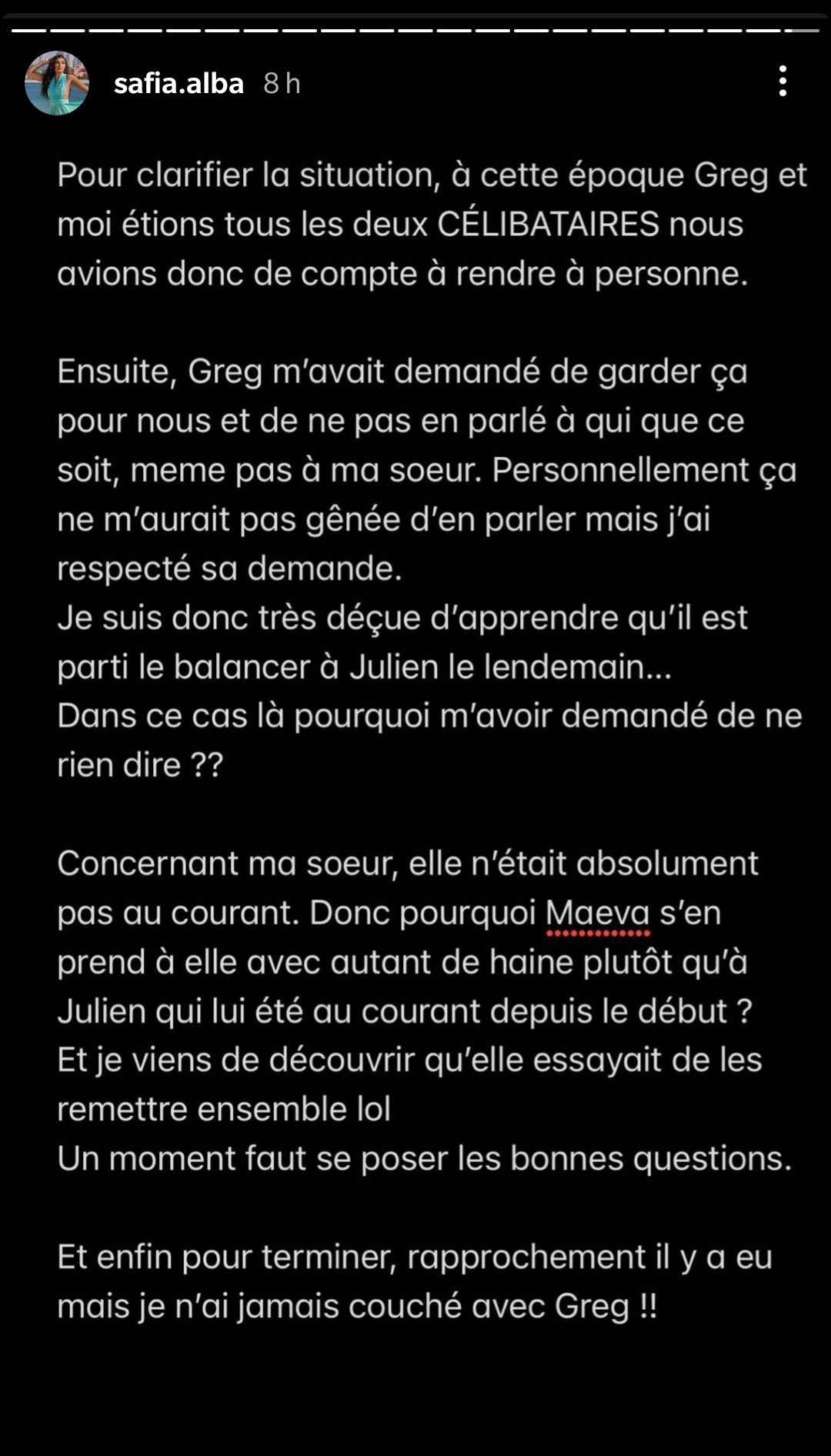 LMvsMonde6 : Greg Yega a-t-il vraiment couché avec Safia ? La sœur de Milla Jasmine répond !