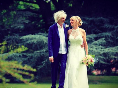  Louis et Laetitia Bertignac le jour de leur mariage @Instagram