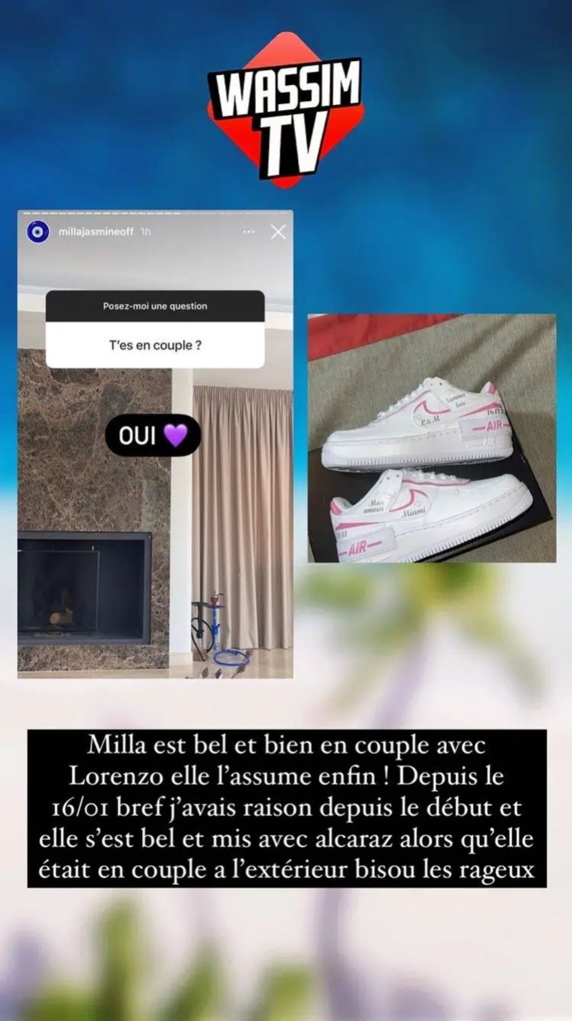  Milla Jasmine confirme être en couple @Instagram