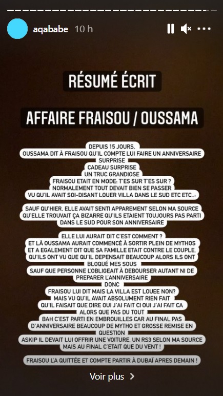 Sarah Fraisou et Oussama séparés : La candidate de télé-réalité a quitté son nouveau compagnon !