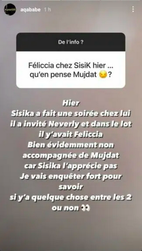  Feliccia très proche de Sisika ? @Instagram