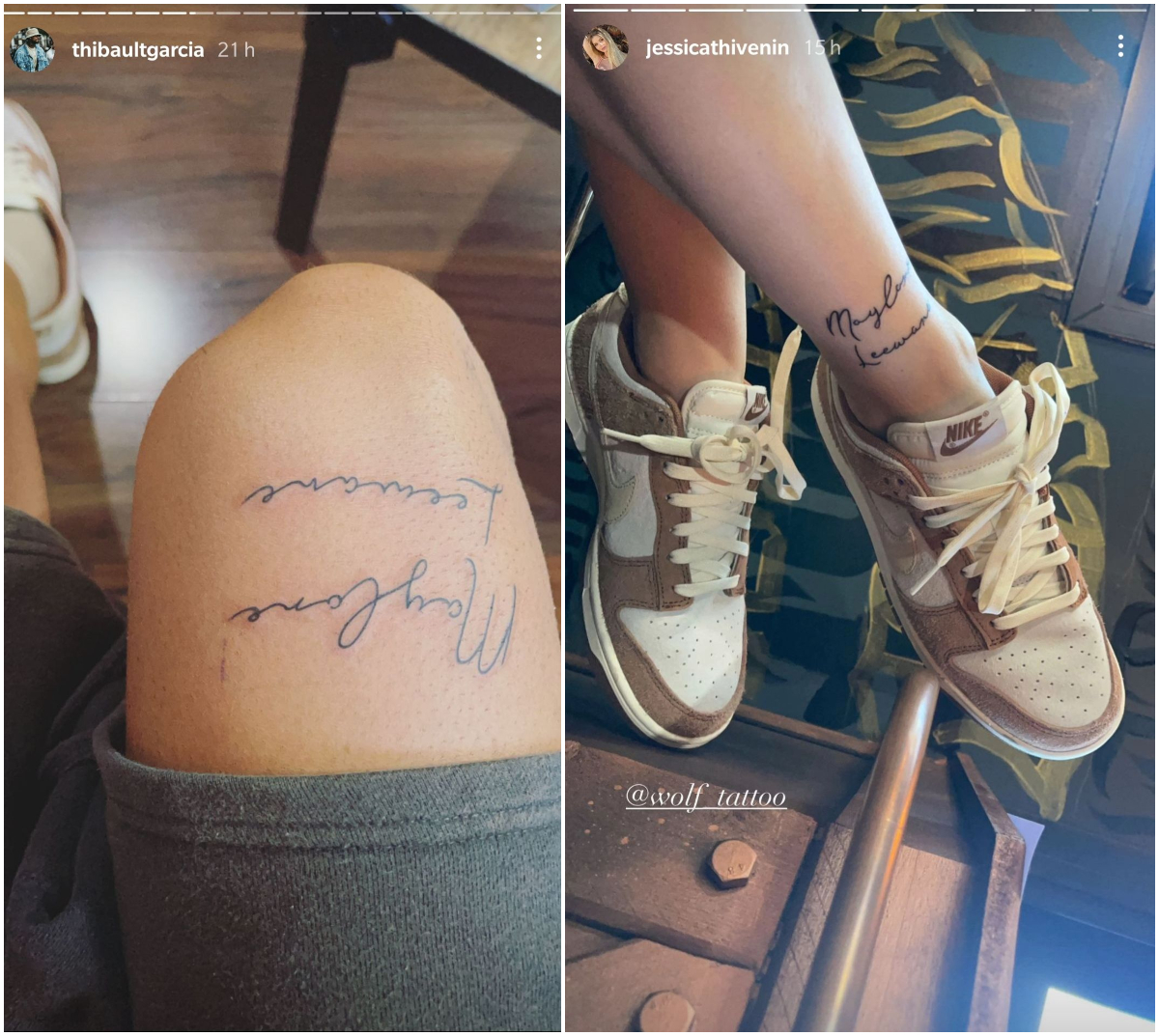  Jessica Thivenin et Thibault Garcia se font tatouer le prénom de leurs enfants @Instagram