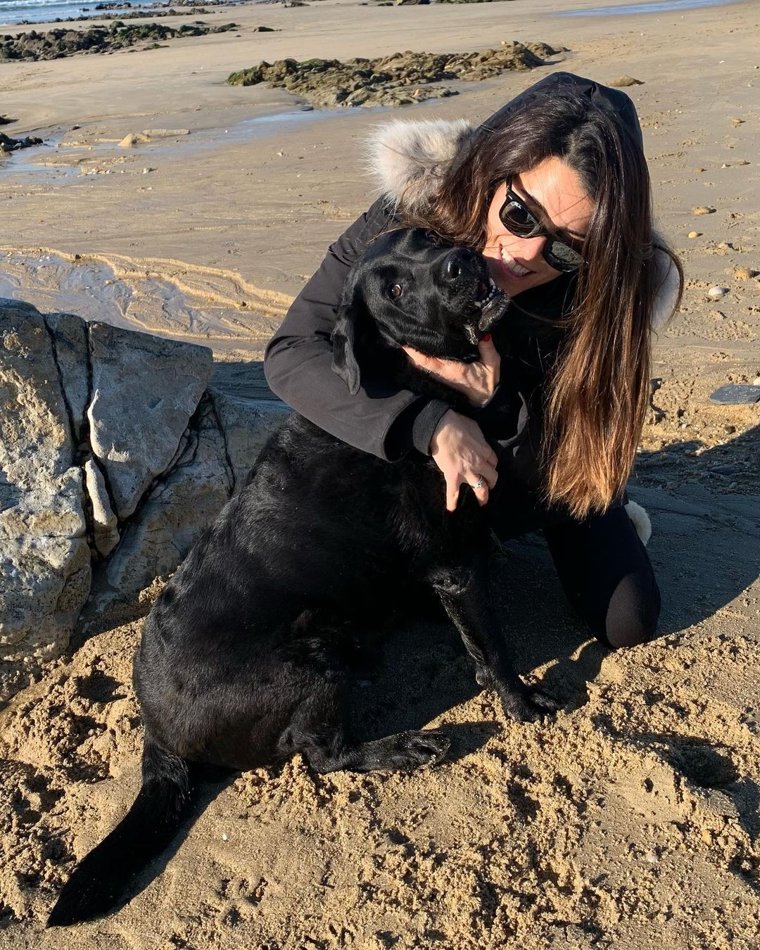  Karine Ferri et son chien Dolmen @Instagram
