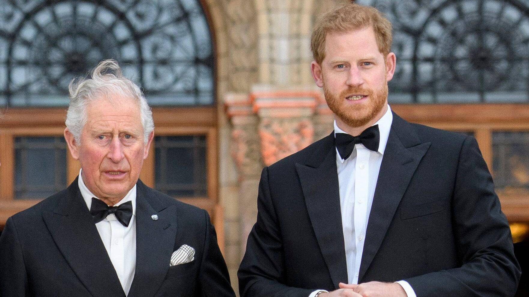  Les princes Charles et Harry @BestImage