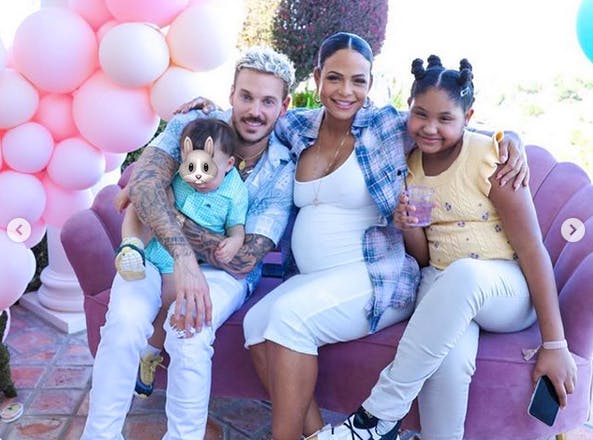  M Pokora, Christina Milian, Violet et Isaiah / @ Instagram