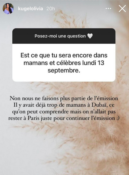  Olivia Kugel quitte Mamans &amp; Célèbres @Instagram