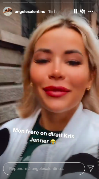  Angèle Salentino chez le coiffeur @Instagram