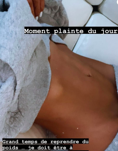  Aurélie Dotremont très amaigrie @Instagram