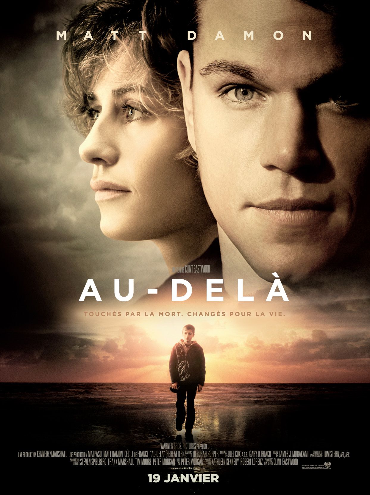  L'affiche du film "Au-delà" avec Matt Damon et Cécile de France @Warner Bros