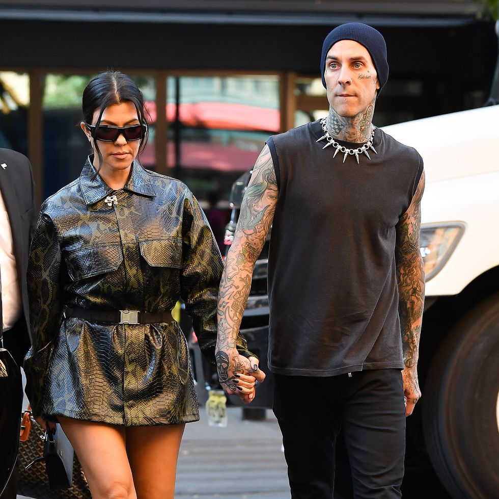  Kourtney Kardashian et Travis Barker @ Getty Images