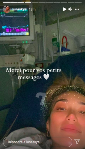  Luna Skye à nouveau hospitalisée @Instagram